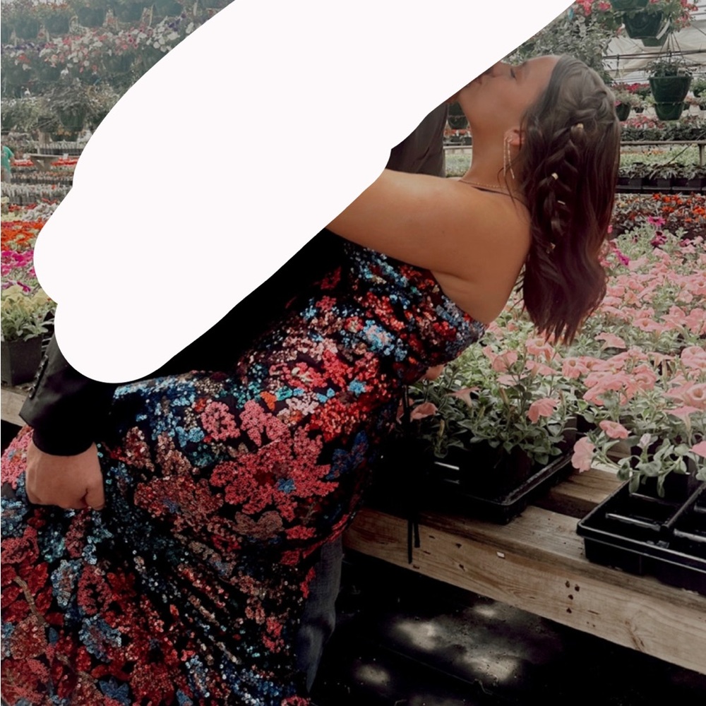 FLORAL PROM DRESS